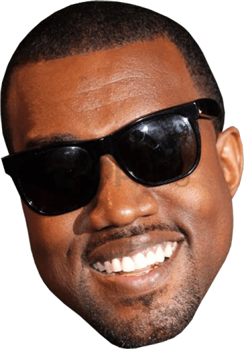 kanye smiling head